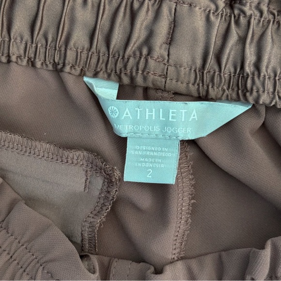 Athleta Size 2 Metropolis Jogger Pants Mineral Brown - Picture 4 of 5